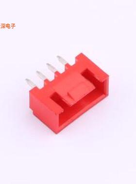 XD-XHB-4A-R|线对板针座公母：公型插针 红色带卡