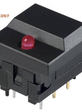5511MBLKRED |通孔SWITCH PUSH SPDT 0.3A 12V