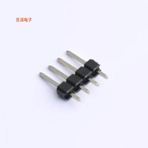 FG-PZ2.54-01-04P |排针排针2.54 1*4 塑高2.54 直插