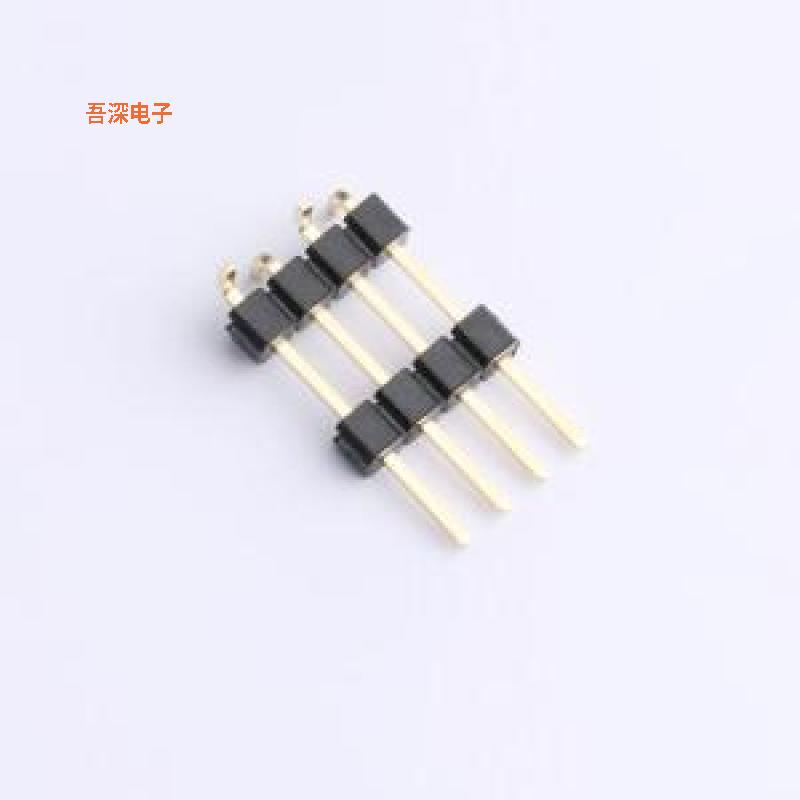 X6512WVS-04H-C60D48-E100R1 |排针(X6512)2.54单排双塑