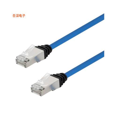 TRD628ALS-BLU-1 |圆形线缆CAT6A 28AWG RJ45 LSZH/CM 1F BLU