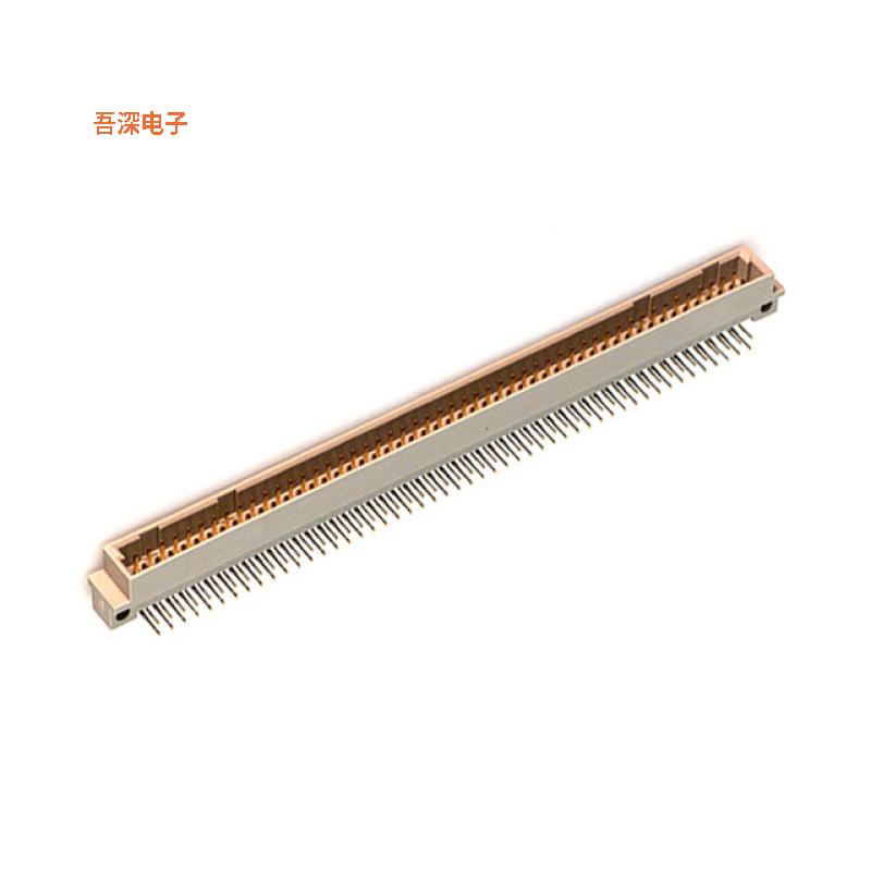PCN10-100P-2.54DS(72) |接头，公引脚CONN DIN HDR 100POS