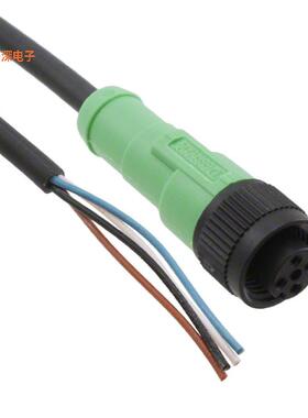 1442489 |插头CIRC CBL 4POS PLUG TO WIRE 9.84'