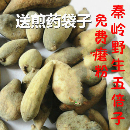 新货秦岭野生五倍子中药材特级肚倍打粉留言 默认发整个500克