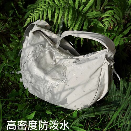 莱夫饺子包轻便大容量帆布斜挎包