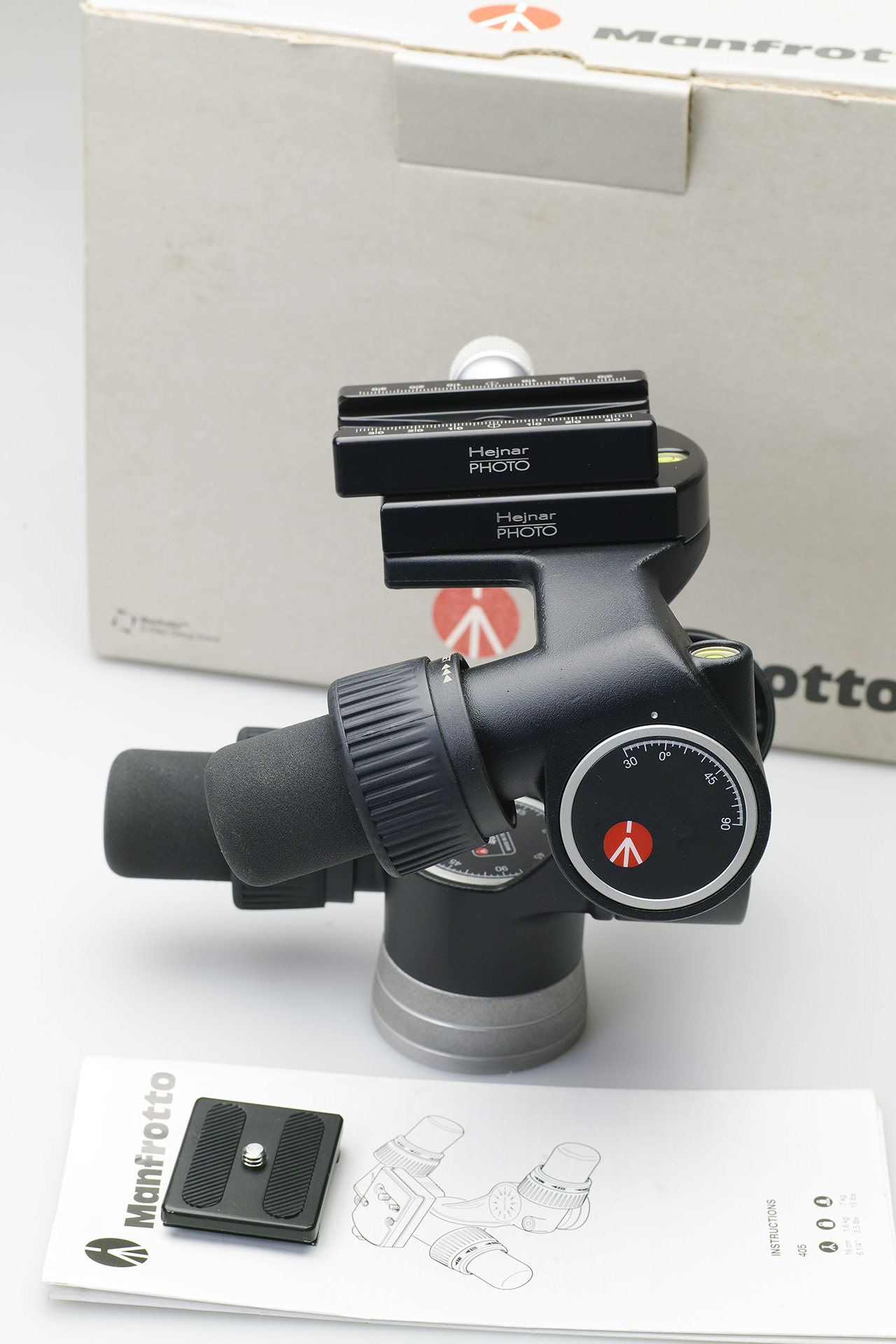 98新曼富图Manfrotto 405云台 卡钳已升级Hejnar雅佳制式