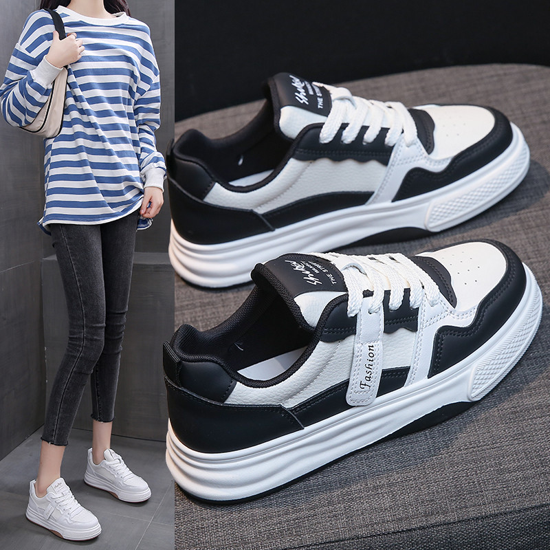 爆款小白鞋女春季2026新款配裙子鞋子女真皮小众休闲百搭板鞋女鞋