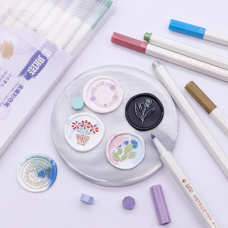 【欧彩】火漆蜡印章画签名上色笔