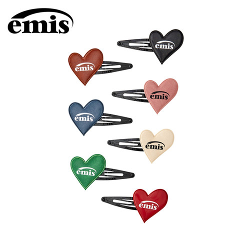 韩国emis官方爱心发夹前额碎发一字发夹甜酷可爱学生时尚发饰发夹