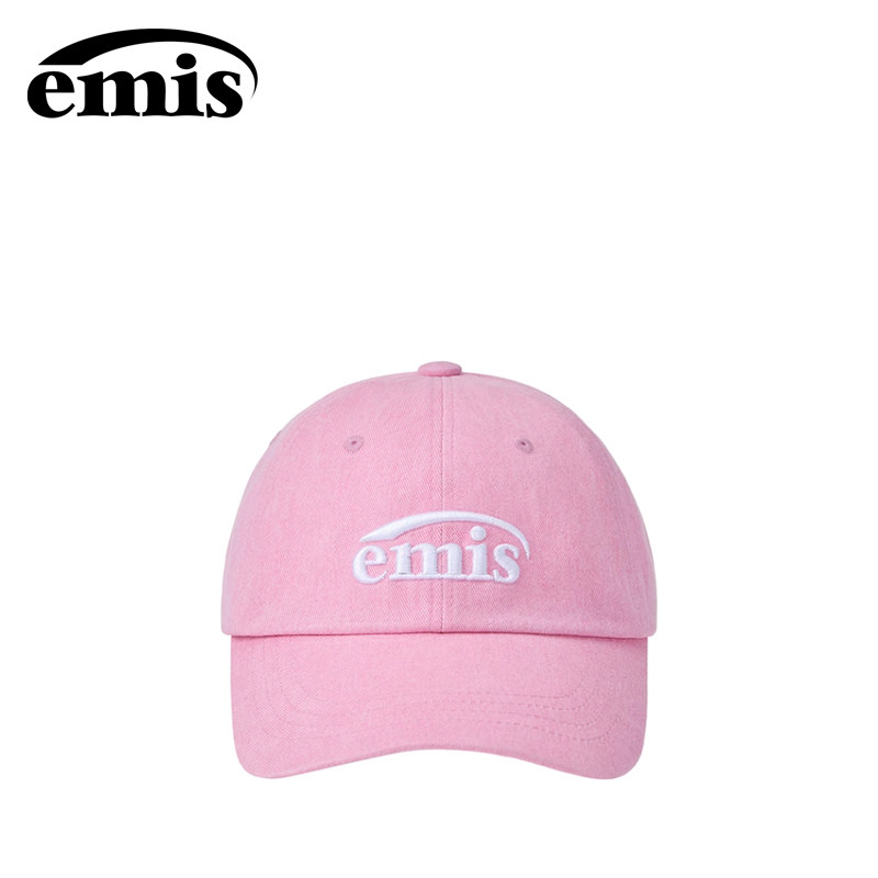 韩国emis新标颜料棒球帽粉色宋茜同款经典刺绣运动休闲秋季新款