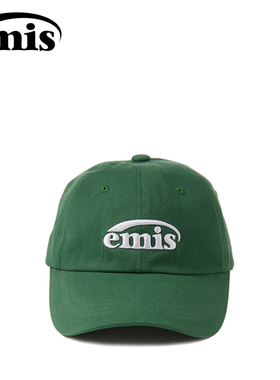 韩国emis帽子男防晒帽女款棒球帽鸭舌帽绿色学生休闲大头围显脸小