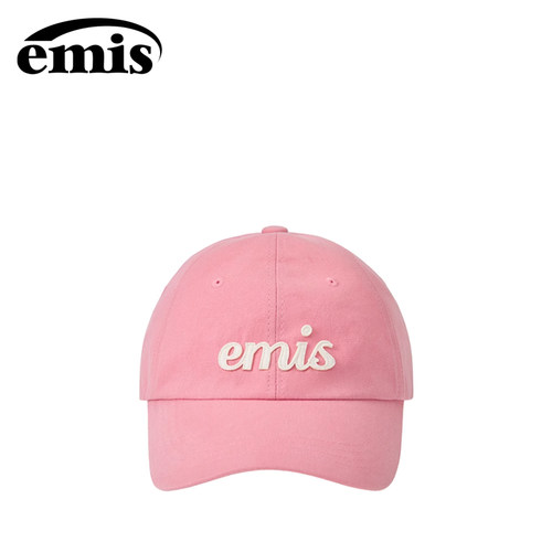 韩国emis帽子女秋天户外防晒帽鸭舌帽棒球帽子男2024新款时尚粉色