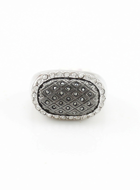 欧美小众设计复古金夸张6号孤品戒指