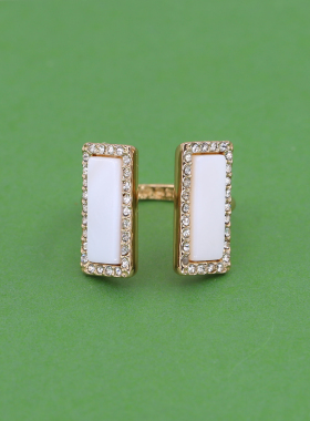 ks Understated Elegance Ring开口可以调节大小贝母戒指
