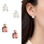 Flying Colors Delicate Drop Earrings精致锆石简约耳钉