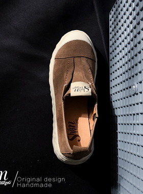 ShānRen设计师款 松弛有型 一脚蹬厚底女德训鞋增高板鞋休闲鞋女