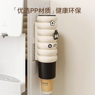 家用一次性取杯器商用咖啡杯纸杯塑料杯通用纸杯架挂壁水杯