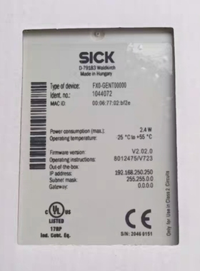 FXO-GENT00000  订货号：1044072 全新 直接拍