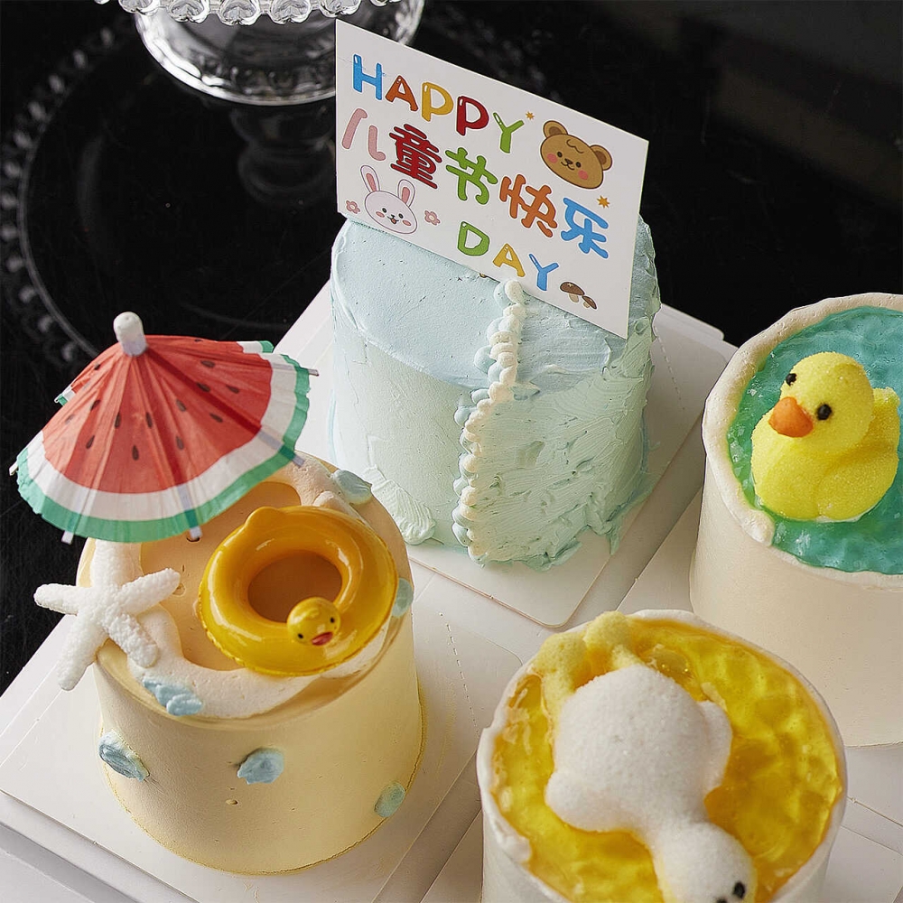 蛋糕鸭子ins风小甜品装饰