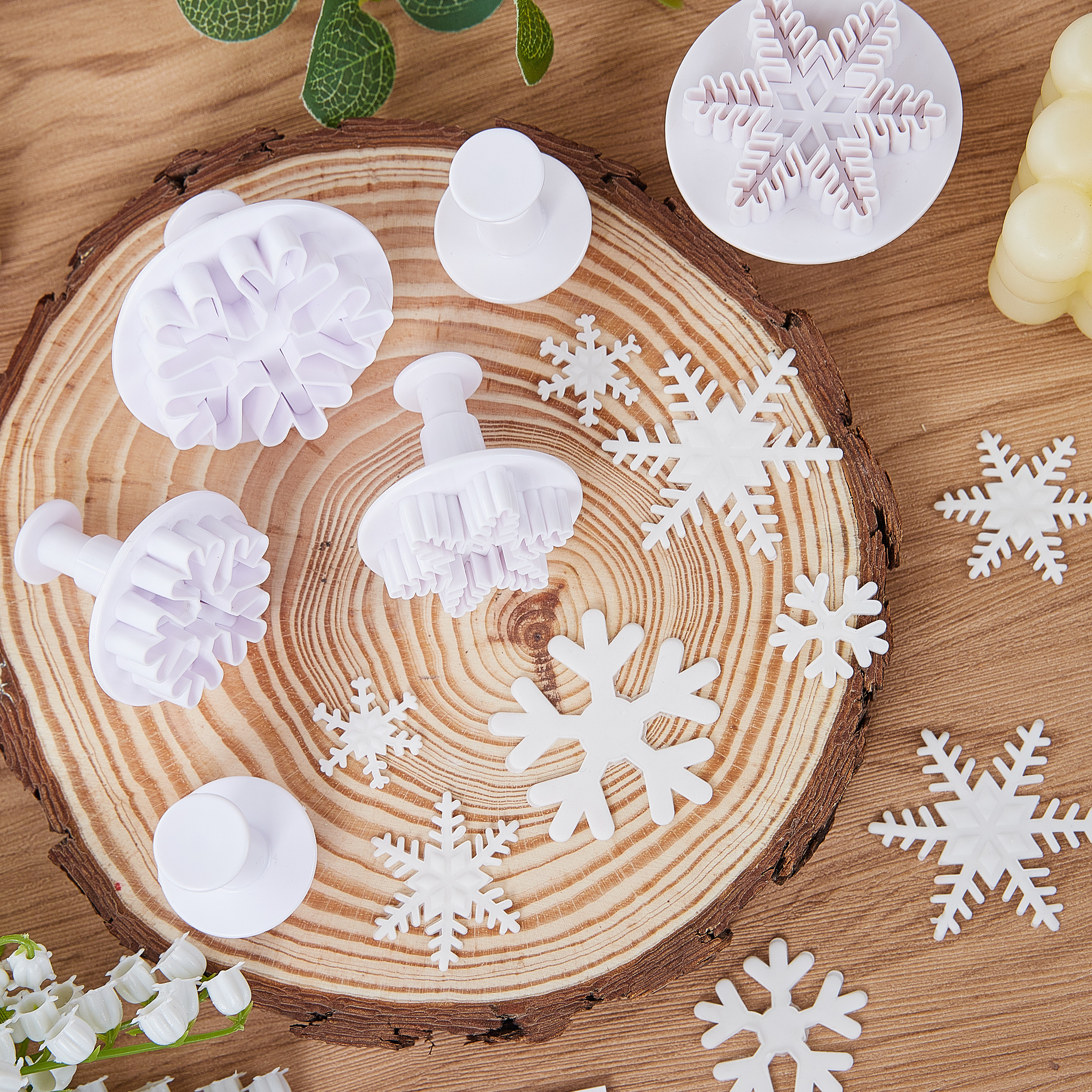 雪花翻糖模具弹簧压模切模