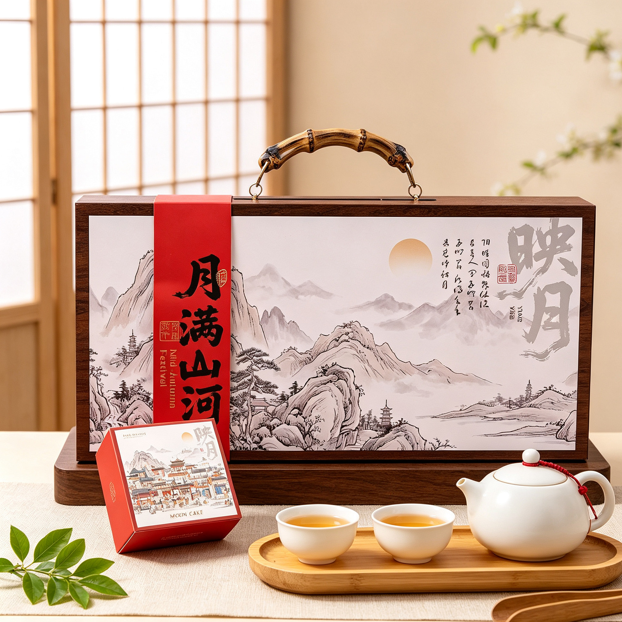 2026新款中秋月饼礼盒包装盒传统国风硬盒高档月饼盒子中秋礼品盒