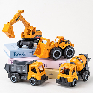 儿童生日蛋糕工程车主题装饰推土机挖掘机摆件周岁甜品台烘焙装扮