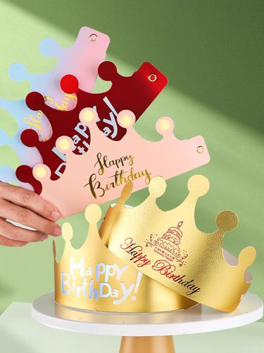 ins生日帽折叠帽子成人儿童宝宝