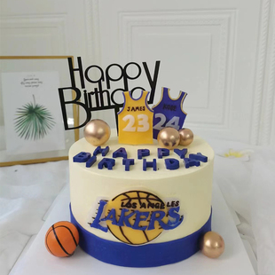 儿童节篮球蛋糕装 饰品配件 饰摆件软胶球衣球鞋 男孩男神生日烘焙装