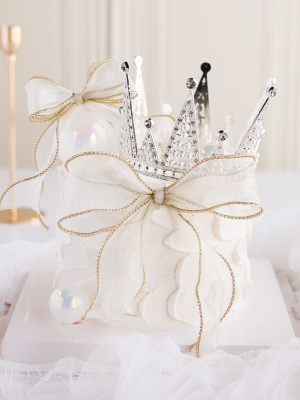 网红皇冠蛋糕装饰摆件