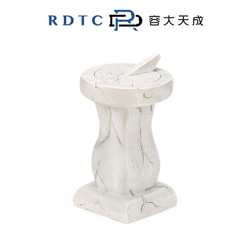 [RONGDA 2020 오리지널 샌드 세트] 해시계 모델 수지 고대 중국 타이머 및 시계 시뮬레이션 장식품