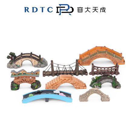 容大天成心理沙盘游戏沙具箱庭建筑连接物模型景观摆件玩具桥系列