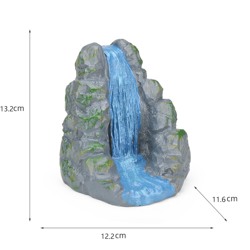 RONGDA 심리적 샌드 박스 게임 모래 세트 서쪽으로 여행 물 커튼 동굴 HUAGUOSHAN 신화 캐릭터 건물 모델 장난감