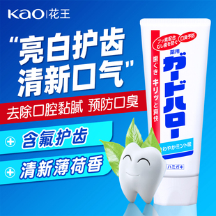进口日本KAO花王大白牙膏薄荷亮白预防蛀牙去除口臭异味牙垢165g