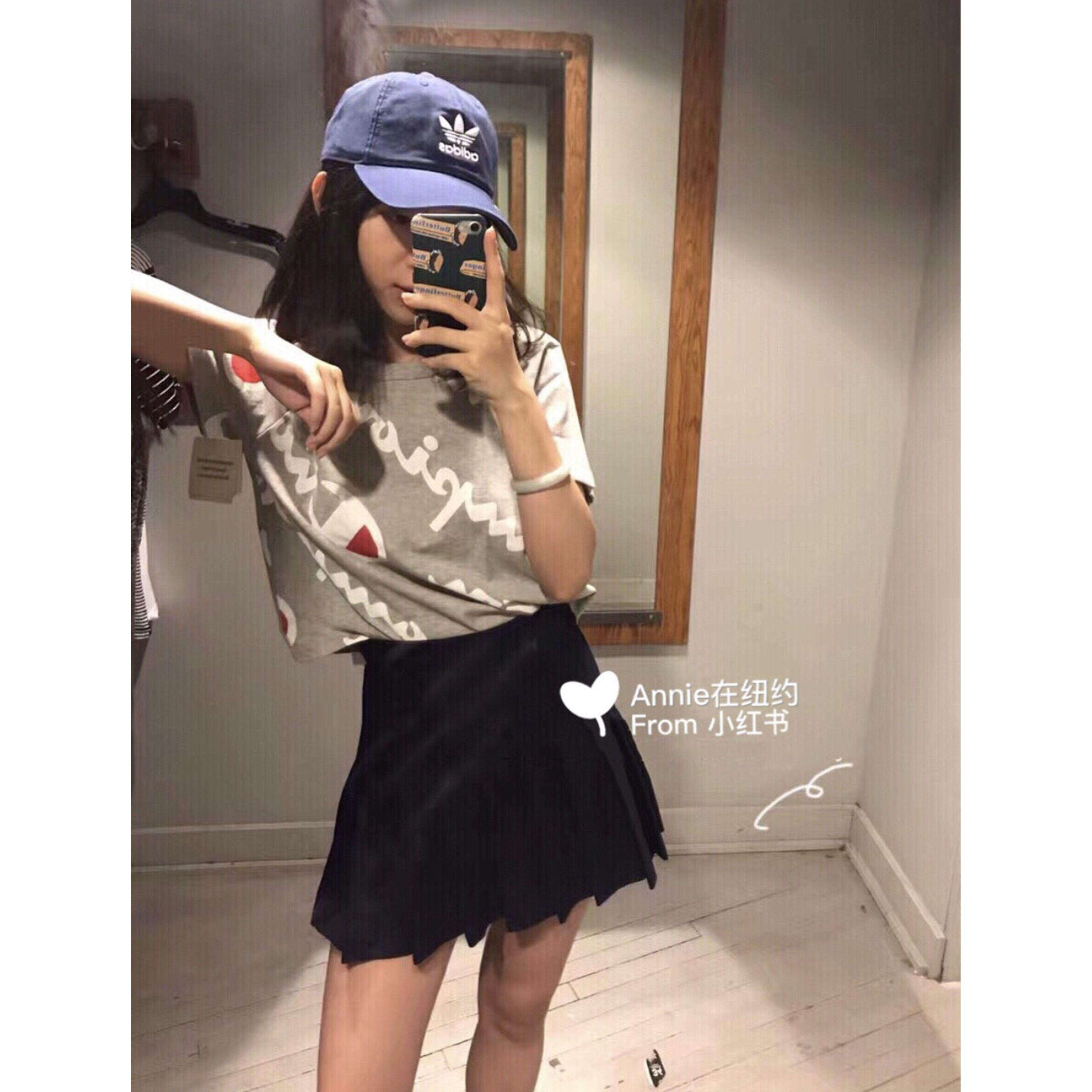 正品美国American apparel AA高腰百褶裙网球裙JK短裙半身裙网红