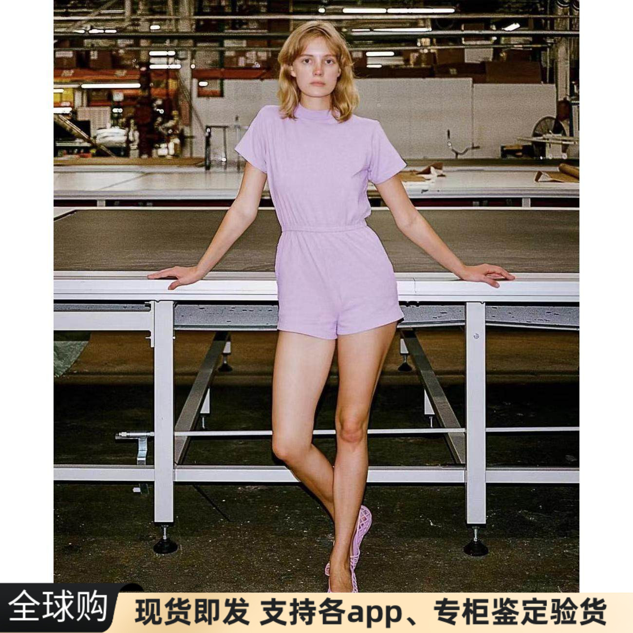 美国代购纯棉休闲圆领ins短裤