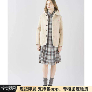 日本代购直送danton短款连帽单排扣羊毛呢外套大衣