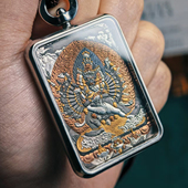 巴赫工作室大威德金刚非遗手工铁翦金工艺吊坠陨铁男女项链吊坠