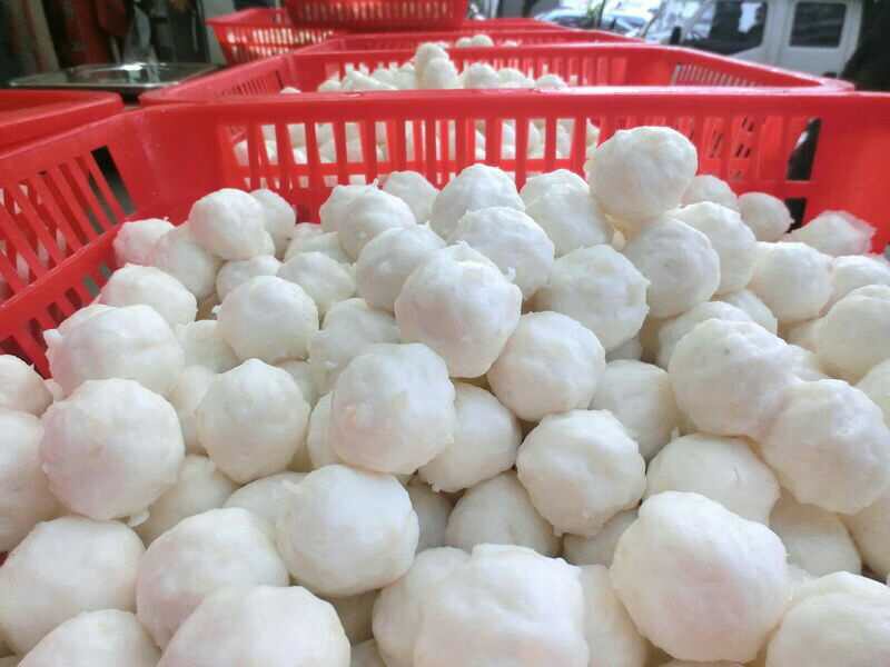 顺丰包邮 汕头手打墨鱼丸 墨斗丸 花枝丸 海底捞