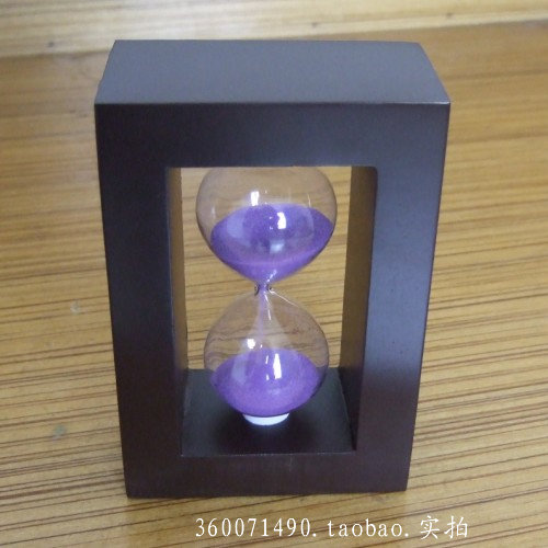 생일 선물 컬러 프레임 나무 모래시계 중학생 여자 친구 크리 에이 티브 주방 타이밍 유사 타이머 선물
