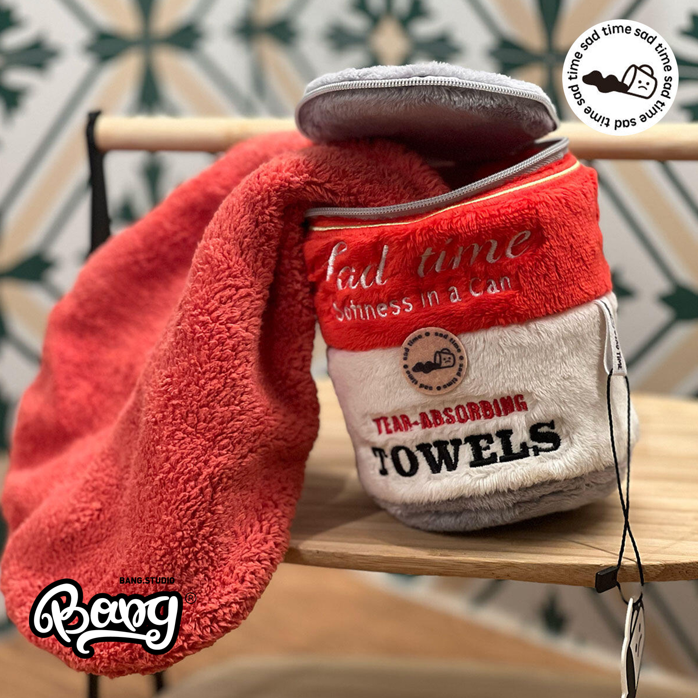 SADTIME罐头收纳包擦手巾礼物