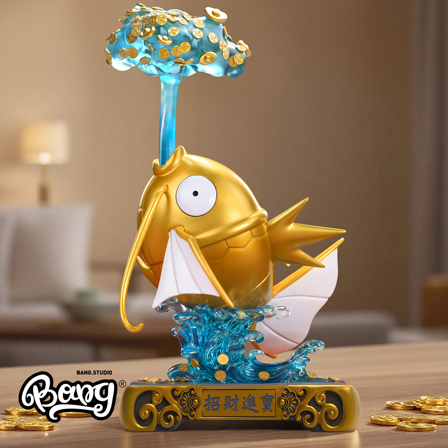 【Bang】现货 Watercress模玩 鲤鱼招财进宝 新年吐钱GK手办礼物