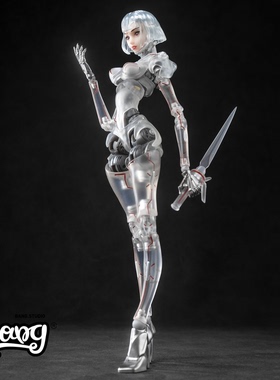 【Bang】现货 骨壳工坊 AI代理人仕女型 1/12可动人偶手办摆件