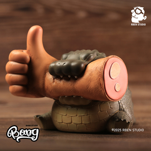 Bang 大口吃手手 预售 STUDIO 鳄鱼潮玩动物手办摆件礼物 RBEN