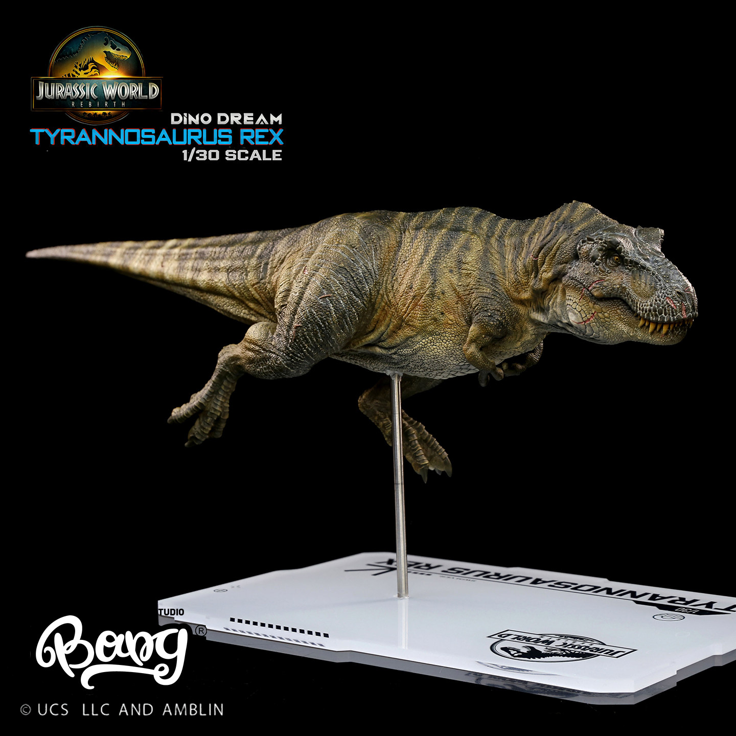 【Bang】预售 DinoDream 重生暴龙游泳姿势 1/30全身雕像手办摆件