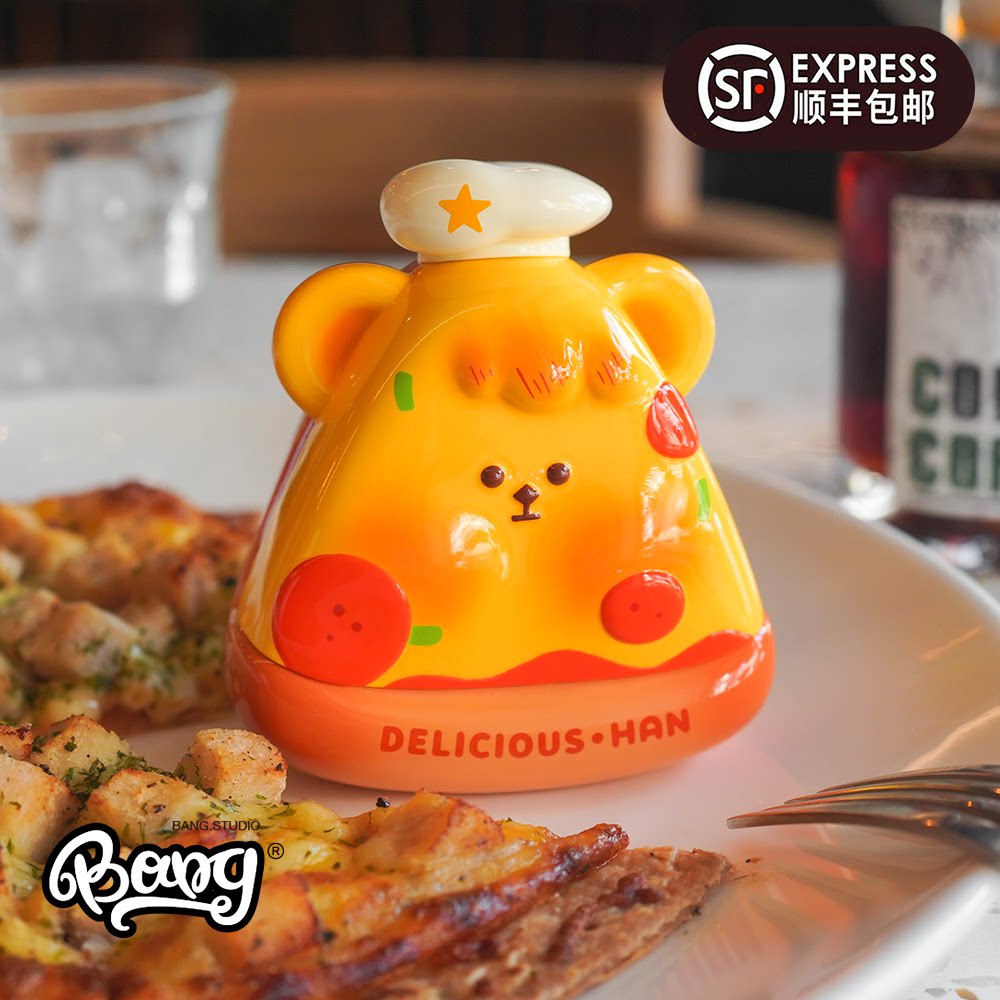 【bang】现货 未知岛屿 披萨憨憨 潮玩可爱手办摆件礼物