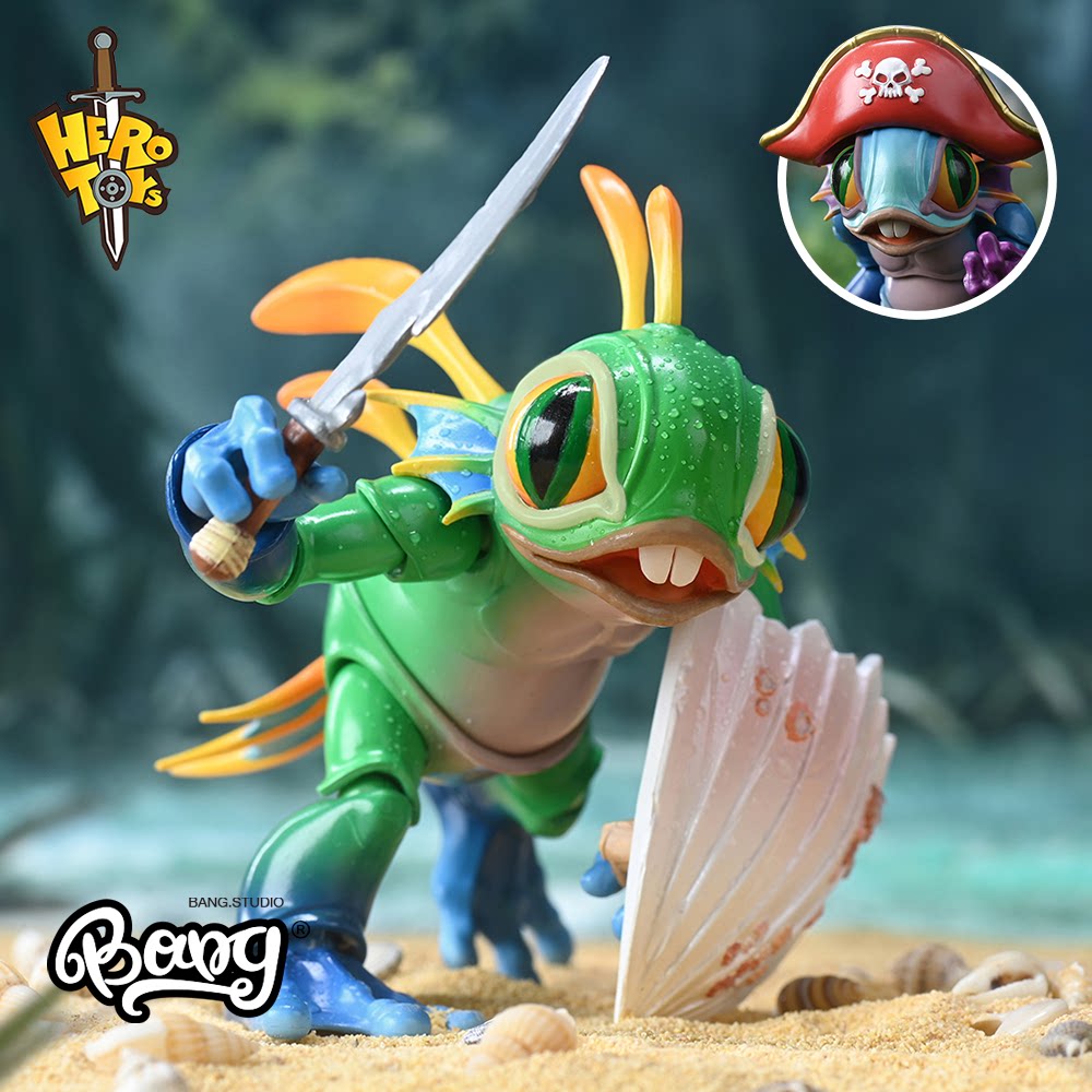 【bang】预售 hero toys 鱼人小英雄 奔波尔霸 可动人偶手办摆件
