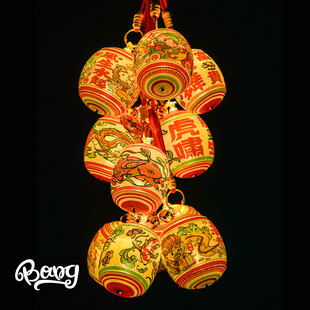 【Bang】现货 PVC龙虎油纸灯笼挂件玩具传统非遗春节礼物