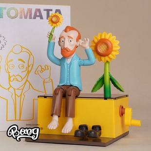 【Bang】现货 会动的玩具艺术家系列 机巧·梵高手办摆件潮玩玩具