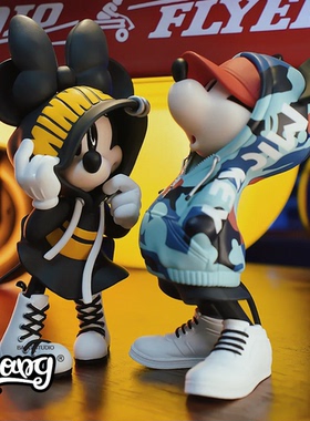 【Bang】现货 MORSTORM 迪士尼潮服米奇唐老鸭史迪仔手办摆件玩具