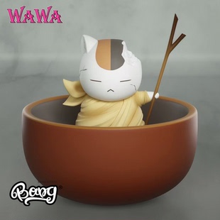 迷你猫咪老师 WAWA 夏目友人帐 GK手办摆件礼物 Q版 Bang 现货